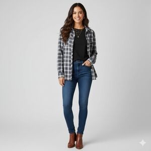 Heritage 1981 Blue Plaid Button Down